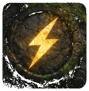 ThunderClan stone emblem